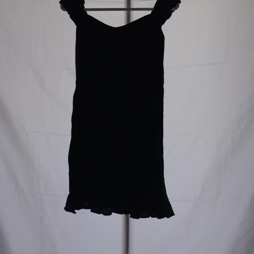 Old Navy Black Ruffle Mini Dress